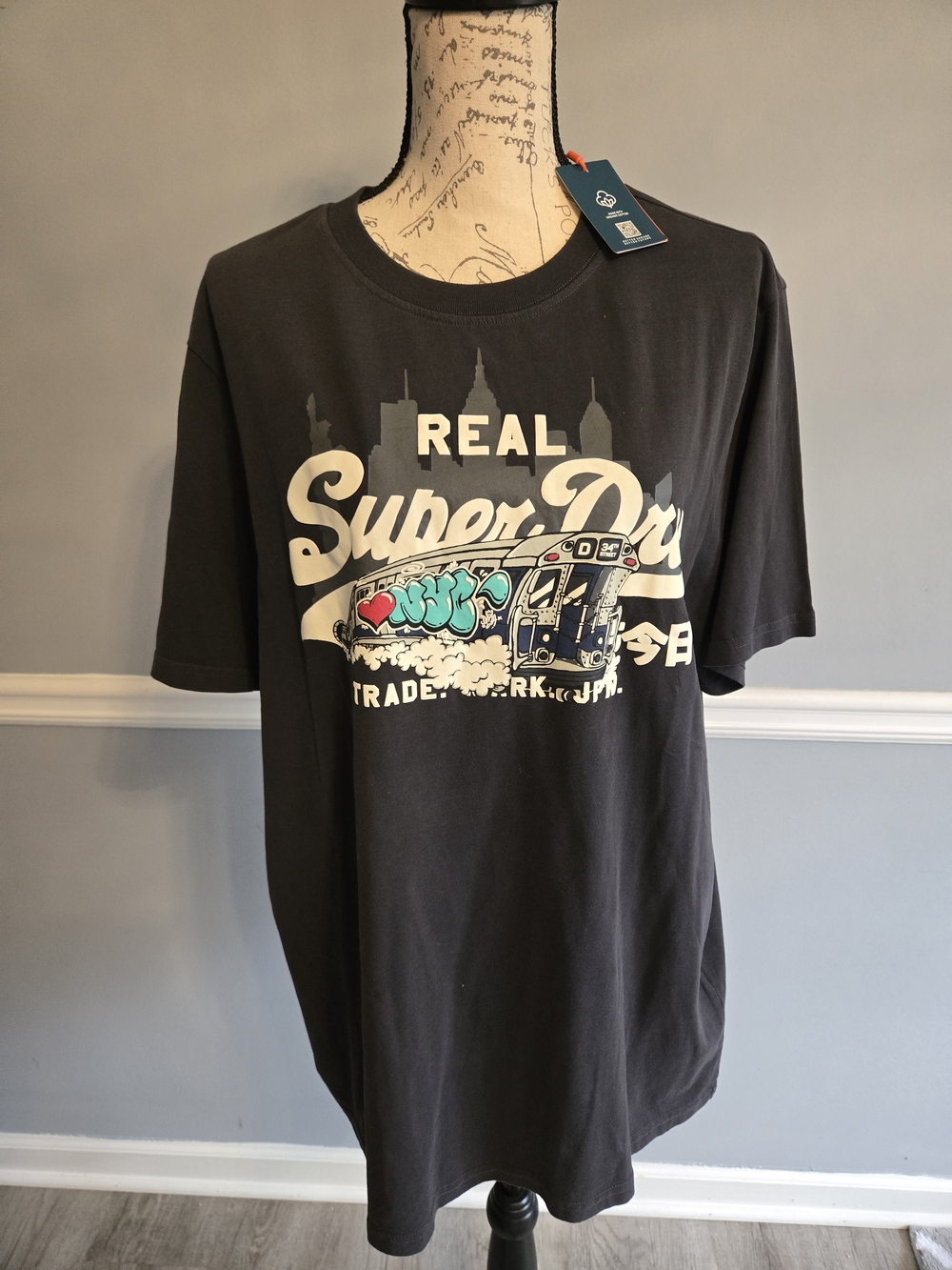 Superdry Real SuperDry Graphic Tee - Black